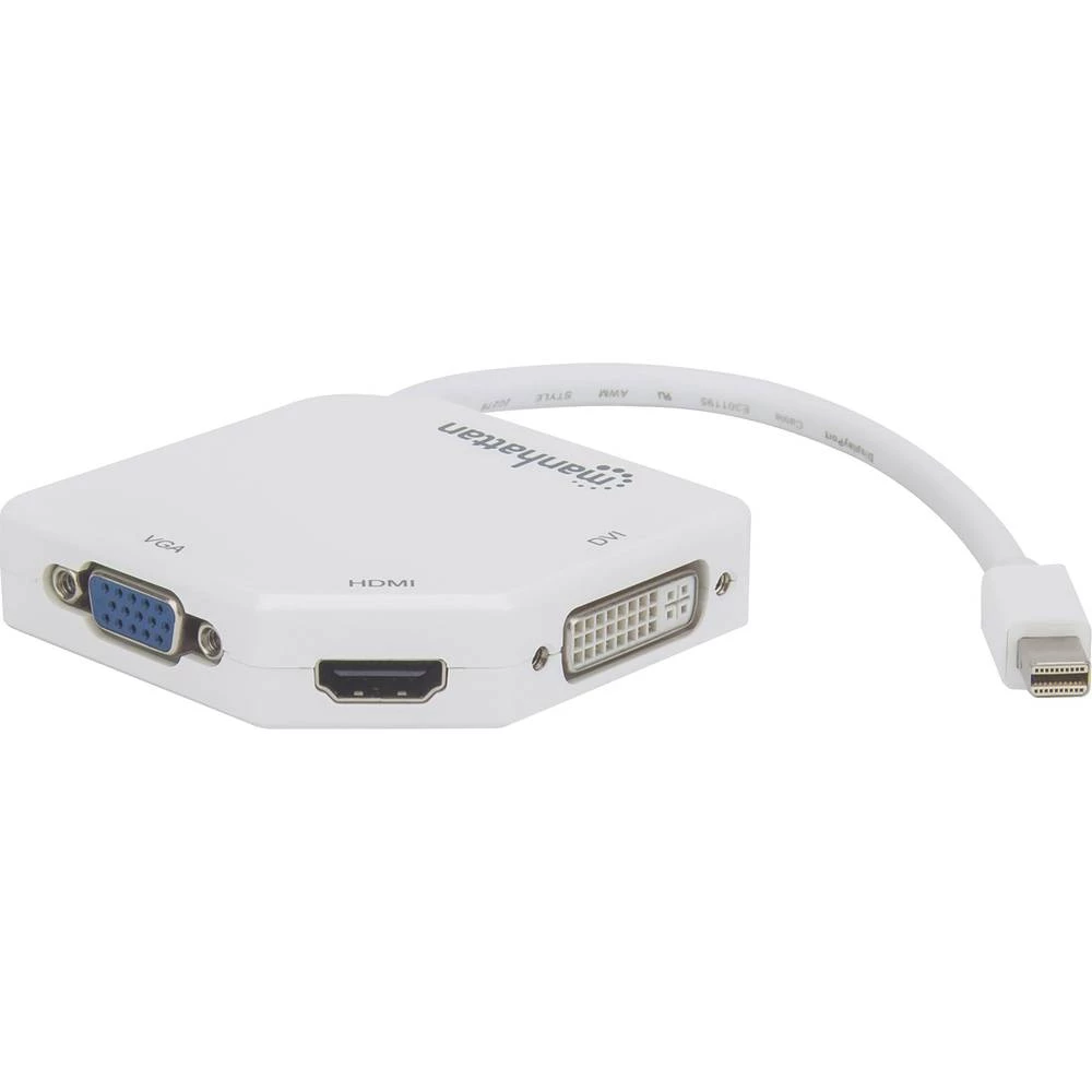 Mini-DisplayPort Adapter [1x Muški konektor Mini DisplayPort - 1x Ženski konektor VGA, Ženski konektor HDMI, Ženski konektor DVI slika