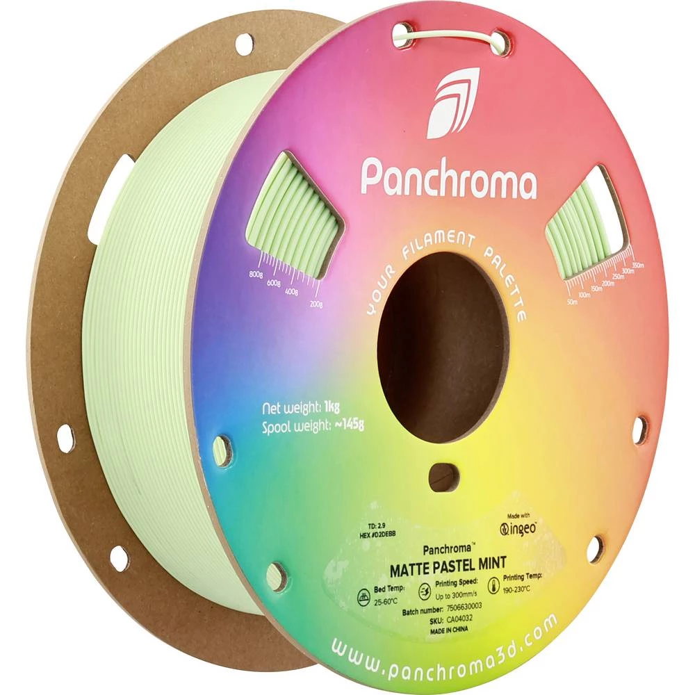 Polymaker CA04032 Panchroma™ Matte 3D pisač filament PLA mat, manji sadržaj plastike 1.75 mm 1000 g pastelna metvica, me slika