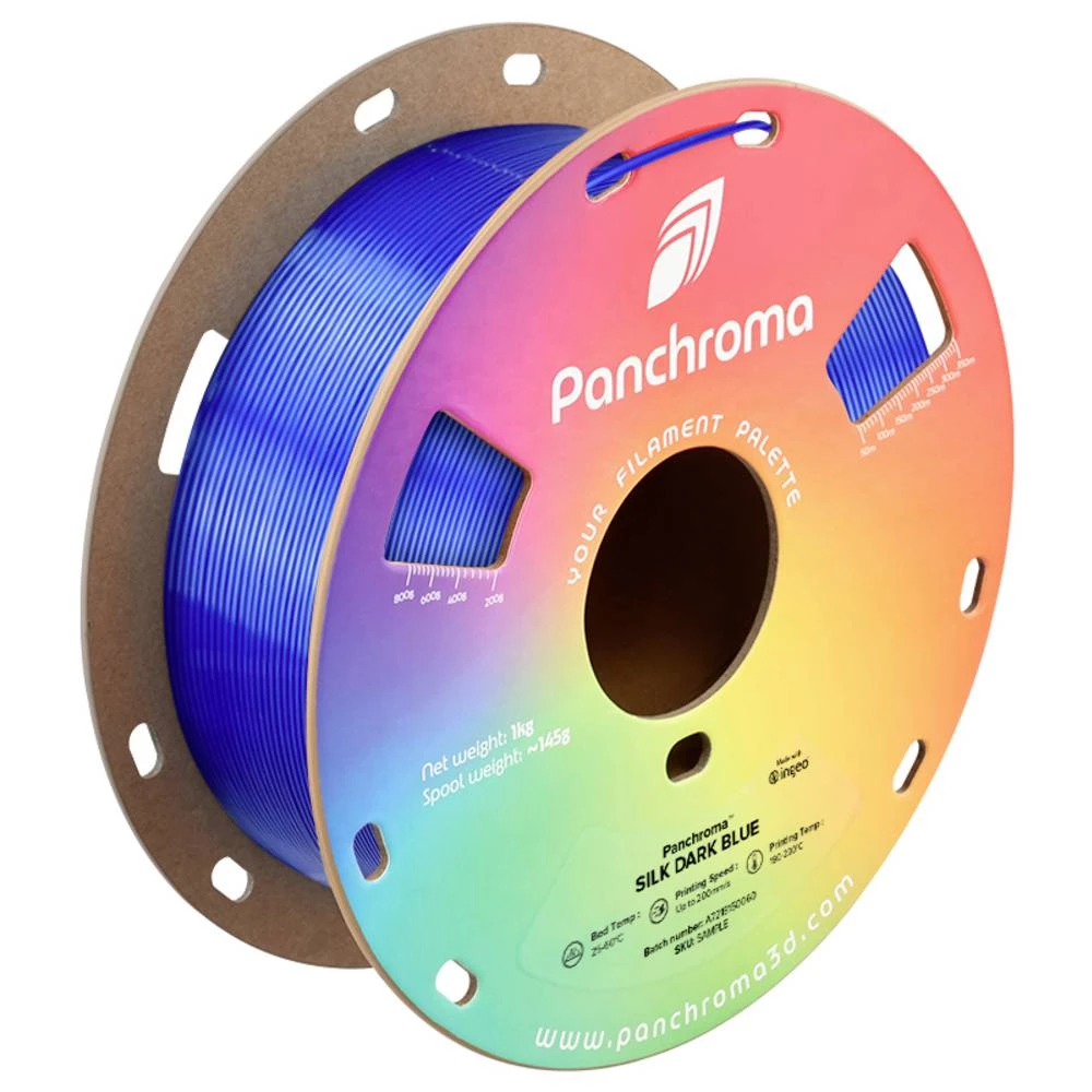 Polymaker CA03031 Panchroma™ Silk 3D pisač filament PLA svilenkasti sjaj 1.75 mm 1000 g tamno plava, plava boja 1 kom. slika