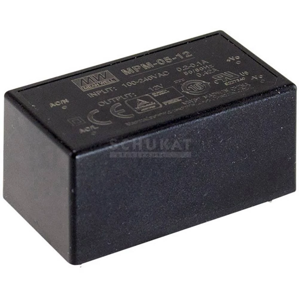 Mean Well MPM-05-12 AC/DC napajač za tiskano vezje 12 V/DC 0.42 A 5 W slika