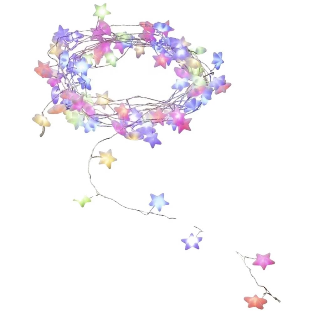 Konstsmide 6435-590 LED svjetlosni lanac unutra strujni pogon Broj žarulja 90 LED šaren Osvjetljena duljina: 4.45 m slika