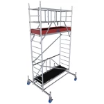 Krause 942128 FahrGerüst aluminij #####Faltgerüst mobilna, #####faltbar Radna visina (maks.): 4.80 m srebrna 111 kg