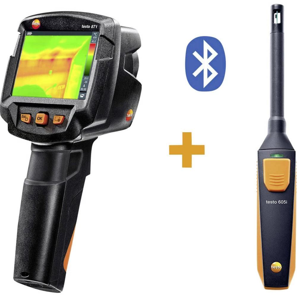 Termografska kamera testo 871 komplet -30 do +650 °C 240 x 180 piksela 9 Hz slika