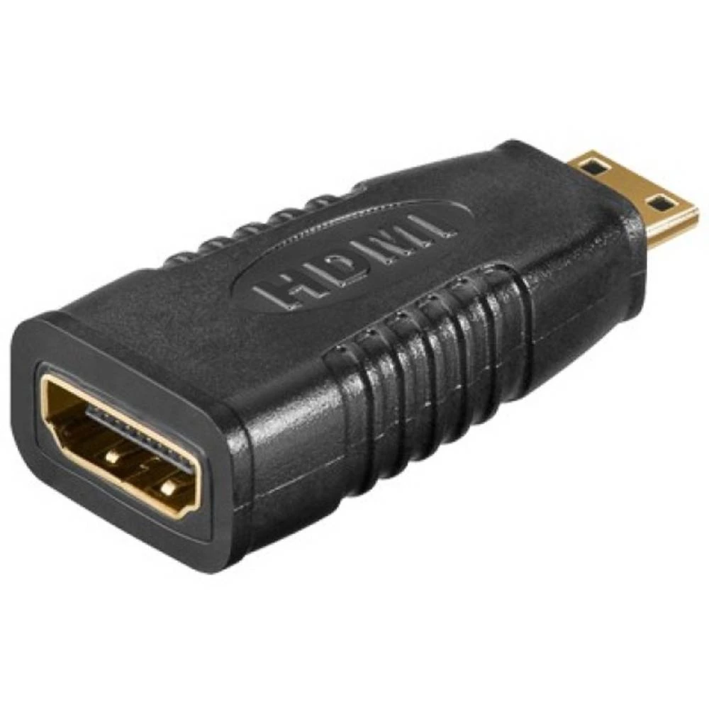 HDMI Adapter [1x Muški konektor Mini HDMI tipa C - 1x Ženski konektor HDMI] Crna TECHly slika