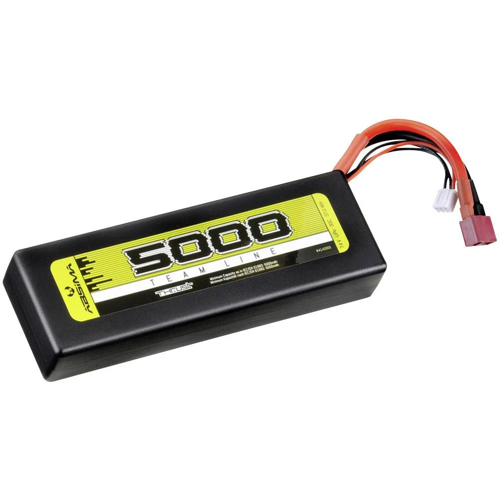 LiPo akumulatorski paket za modele 7.4 V 5000 mAh Broj ćelija: 2 30 C Absima Štapno tvrdo kućište Sustav T-konektora slika