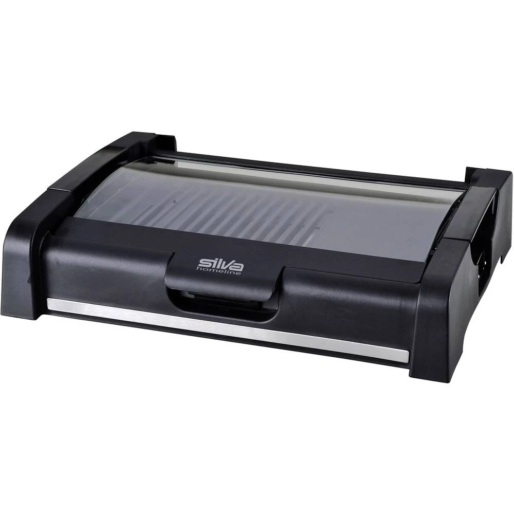 Električan Stolni roštilj Silva Homeline BQ 180 G S staklenim poklopcem Crna slika