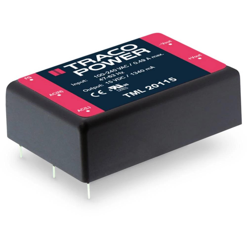 AC/DC napajač za tiskano vezje TracoPower TML 40512 12 V/DC 5 A 40 W slika