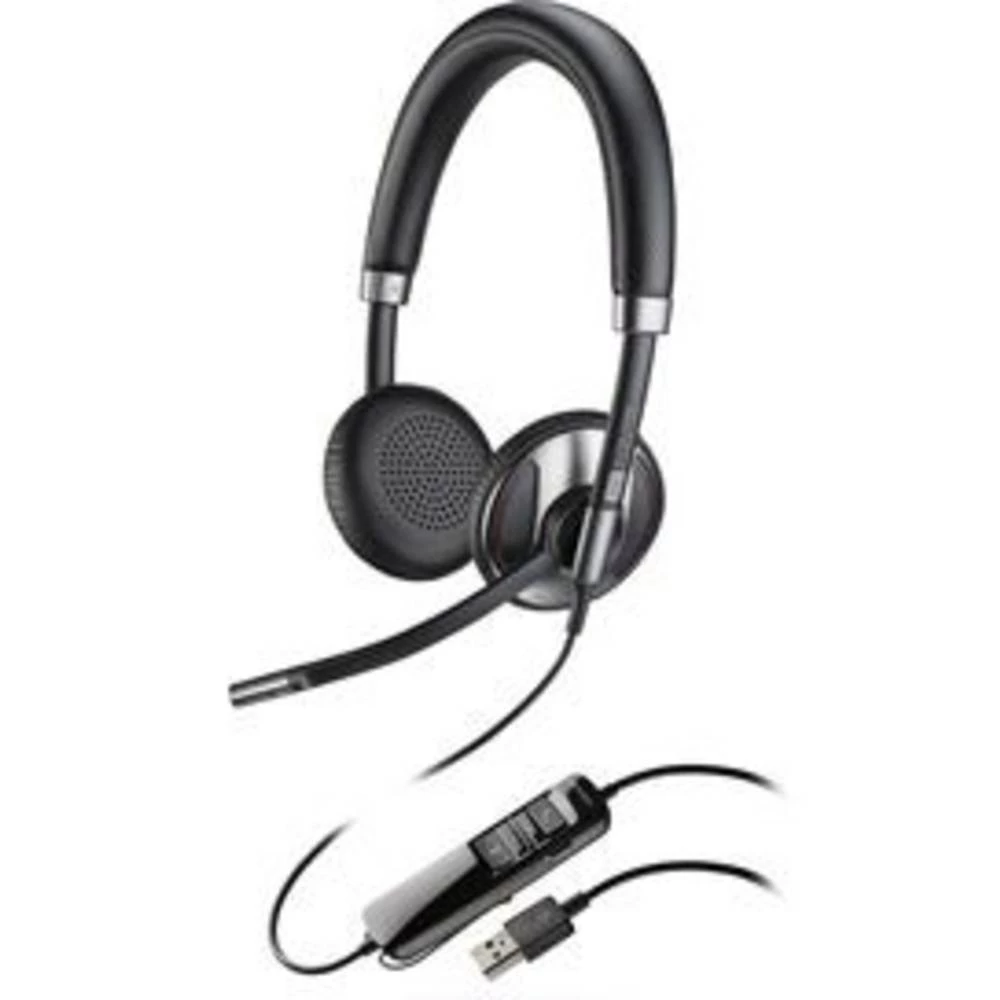 Plantronics Blackwire C725M Telefonske slušalice USB Sa vrpcom Na ušima Crna slika