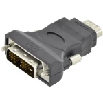 DVI / HDMI Adapter [1x Muški konektor DVI-D - 1x Ženski konektor HDMI] Crna Jednostruko oklopljeni kabel, Sa zaštitom, Podržava