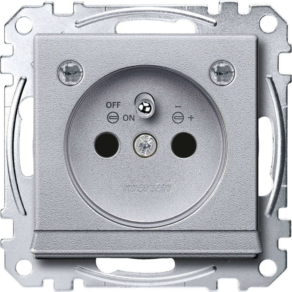 Merten Utičnica Sustav M Aluminij boja MEG2504-0460 slika