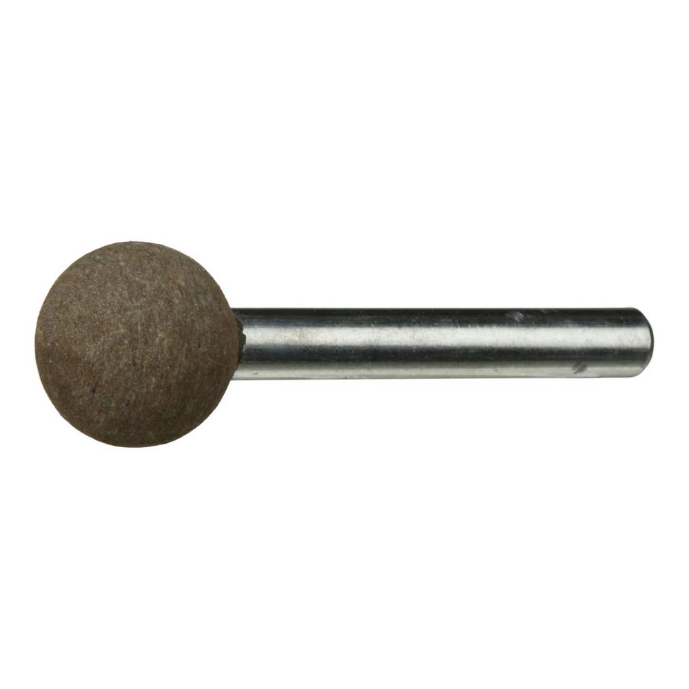LUKAS-ERZETT A2615010103120 Polirajući klin P2KU kuglastog oblika 10x10 mm, granulacija 120 | osovina 3 mm 20 kom. slika