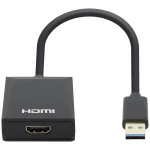 Manhattan 1080p USB-A na HDMI adapterski pretvarač s USB 3.2 Gen 1 Tip A muški na HDMI ženski 1080p@60Hz crni Manhattan USB 3.0 adapter [1x USB 3.2 gen. 1 utikač A (USB 3.0) - 1x ženski konektor HD...
