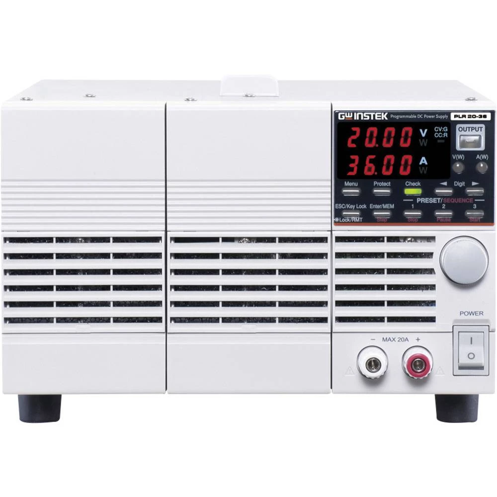 Laboratorijsko napajanje, podesivo GW Instek PLR 20-36 0 - 20 V/DC 0 - 36 A 720 W RS-232 Daljinsko kontrolirano, Programabilno, slika
