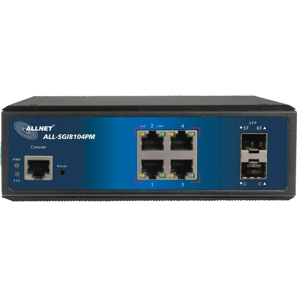 Allnet ALL-SGI8104PM Mrežni preklopnik SFP 4 ulaza PoE funkcija slika