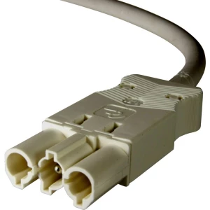 Adels-Contact 96285305 mrežni priključni kabel slobodan kraj - mrežni adapter Ukupan broj polova: 2 + PE bijela 0.50 m 75 St. slika