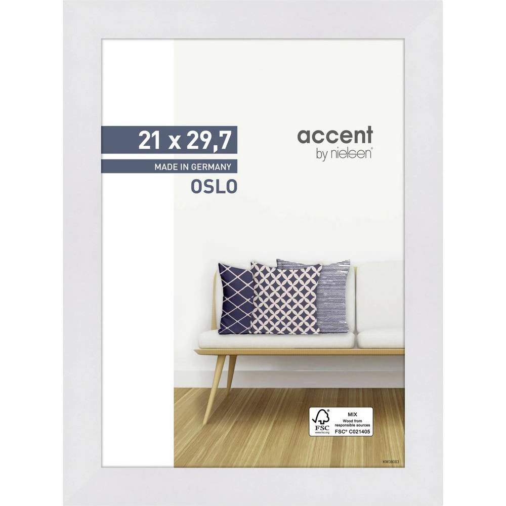 Nielsen Design 299269 izmjenjivi okvir za slike Format papira: din a4 bijela slika