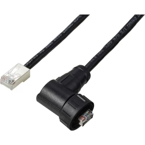 TRU COMPONENTS TC-E13T-MR5-MCD/NCA-0.5PV-S RJ45 kutni muški IP67 (navojni) kabel CAT5E 0,5 m TC-13543636 Broj polova 8 c slika