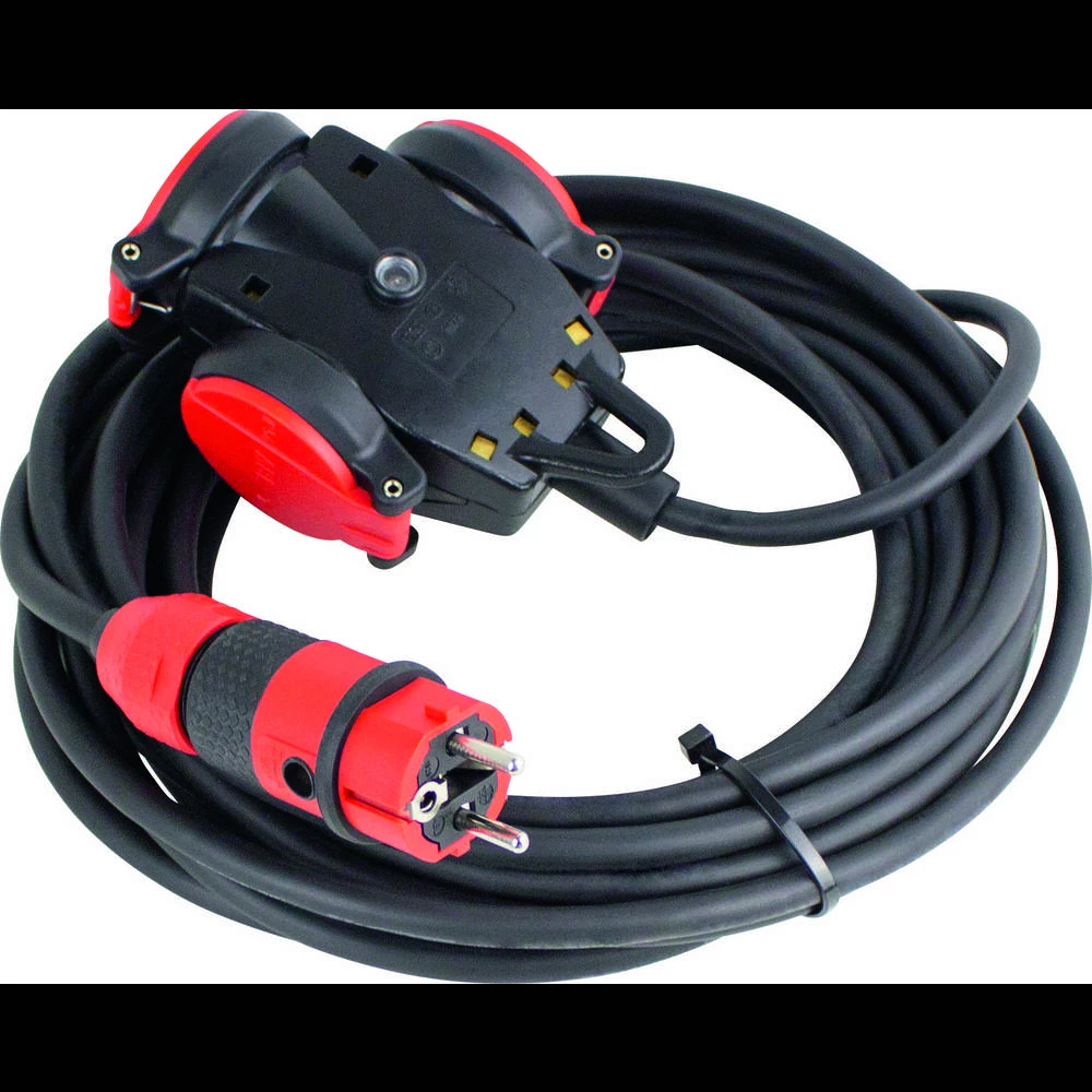 AS Schwabe 62256 struja produžetak   crna 10 m slika