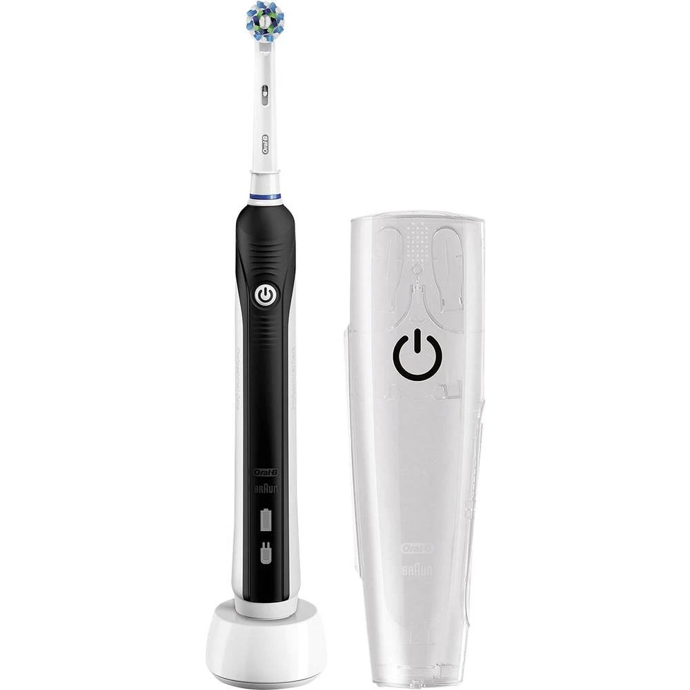 Električna četkica za zube Oral-B Pro 750 Cross Action Rotirajuća/oscilirajuća/pulsirajuća Crna, Bijela slika