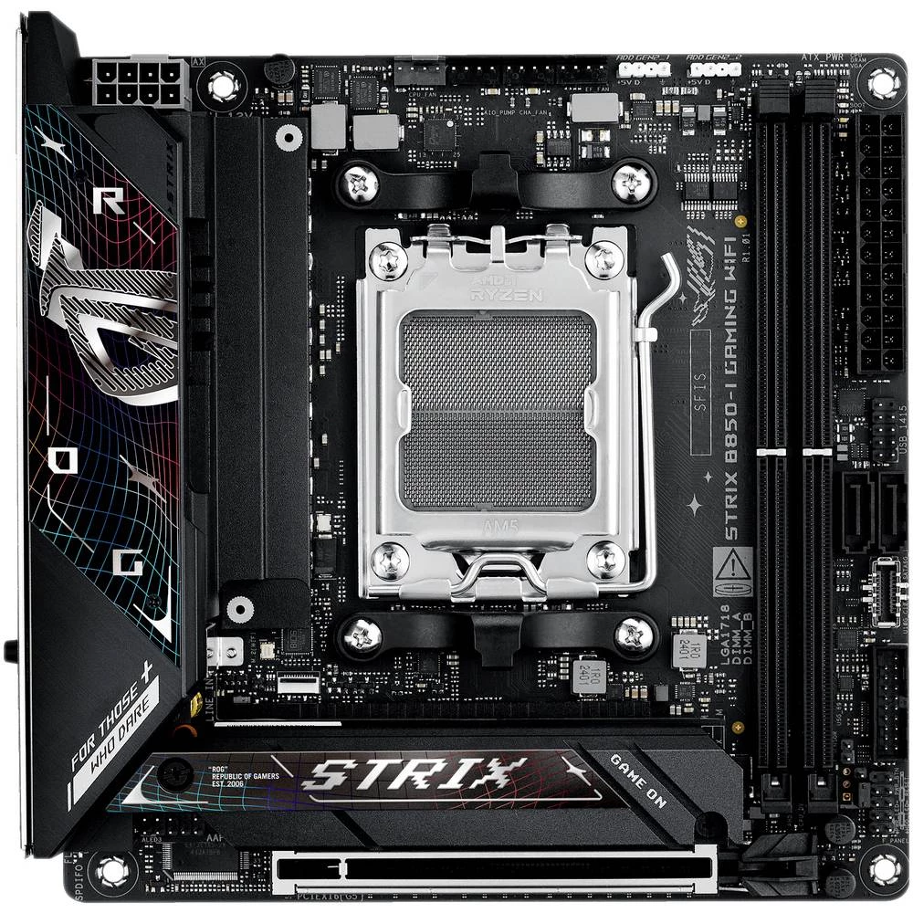 Asus ROG STRIX B850-I matična ploča Faktor oblika (detalji) Mini-ITX Set čipova matične ploče AMD® B850 slika