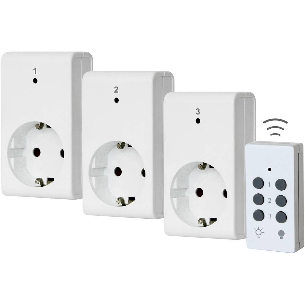 Bežični prekidač-set Unutrašnje područje 1000 W GAO 4513 slika