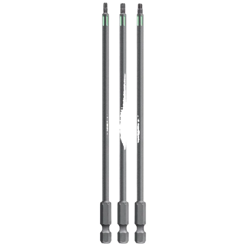 KWB 3 bita 150 mm TX T10, T15, T20 Set Torzija 123243 (TQ 60 čelik, zona torzije, ISO 1173, pogon C6.3), L kwb  123243 TX-bit T 10, T 15, T 20 čelik  C 6.3 3 St. slika