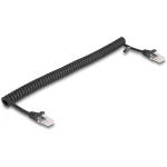 Delock 87992 RJ45 mrežni kabel, Patch kabel CAT 5e 1.00 m crna 1 St.