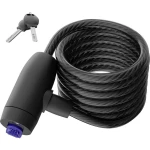 Basi spiralni lokot crna zaključavanje ključem