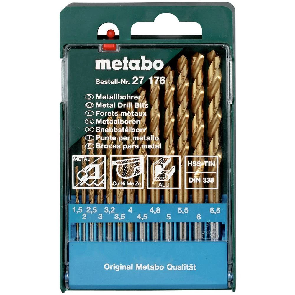 Metal-spiralno svrdlo-komplet 13-dijelni Metabo 627176000 1 ST slika