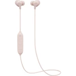 Bluetooth® in ear slušalice JVC HA-FX22W-P u ušima kontrola glasnoće, otporne na znojenje ružičasta
