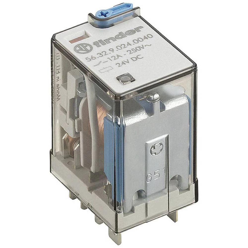 Finder 56.32.9.220.0040 utični relej 220 V/DC 12 A 2 prebacivanje 10 St. slika