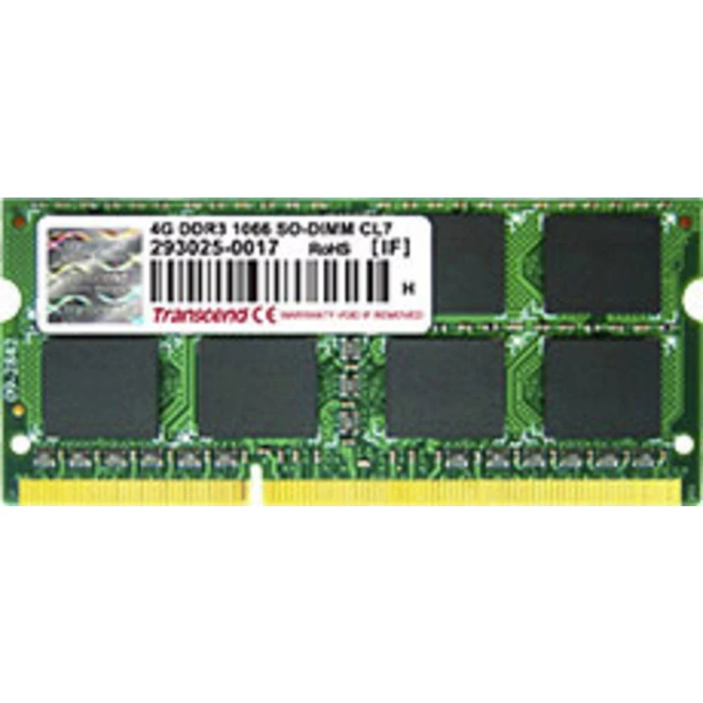 Notebook Memorijski modul Transcend TS512MSK64V1N 4 GB 1 x 4 GB DDR3-RAM 1066 MHz CL7 slika