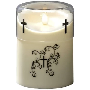 Konstsmide 1867-170 LED svijeća komemorativno svjetlo toplo bijela LED krem-bijela timer, s prekidačem slika