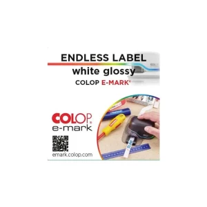 COLOP e-mark beskonačne naljepnice bijele sjajne - 14 mm x 8 m Colop 155361 endless labels naljepnica (beskonačna) slika
