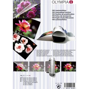 Folija za laminiranje Olympia DIN A4, DIN A5, DIN A6, 95 x 60 mm 80 micron 1 Set slika