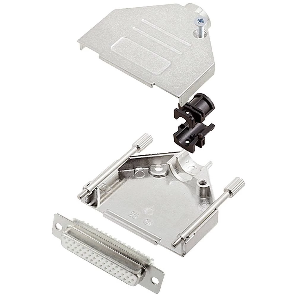 Višestruki ženski konektor D-SUB komplet 180 ° Broj polova: 44 Lemni kup encitech DTZK25-HDS44-W-K 1 ST slika