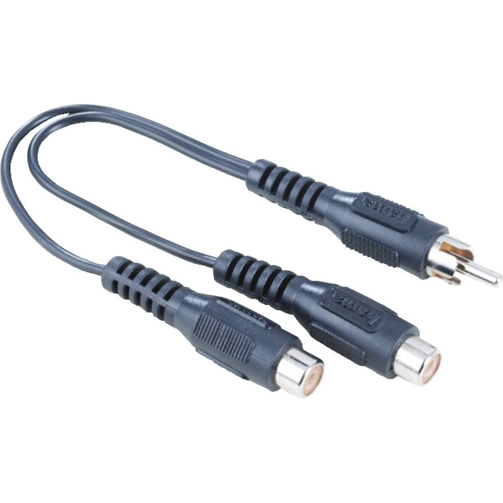 Cinch Audio Adapter [1x Muški cinch konektor - 2x Ženski cinch konektor] Crna Hama slika