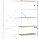 Dodatni modul regalne police (Š x V x d) 1000 x 2000 x 800 mm Drveni pod Manuflex RM3129