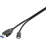 Roline green USB kabel USB 3.2 gen. 1 (USB 3.0) USB-A utikač, USB-C® utikač 1.00 m crna sa zaštitom, TPE plašt, bez halogena 11.44.9011