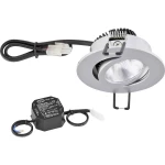 EVN  PC20N91527 LED ugradna svjetiljka   8.4 W toplo bijela krom boja