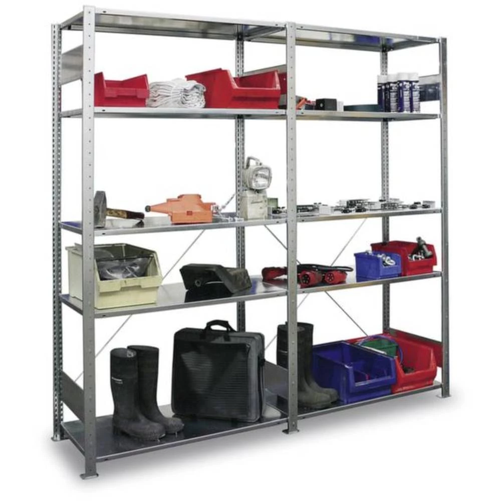 META Regalbau 98476 komplet polica za regalne police 80 kg (Š x V x D) 2062 x 2000 x 436 mm čelik pocinčani pocinčana metalni pod slika