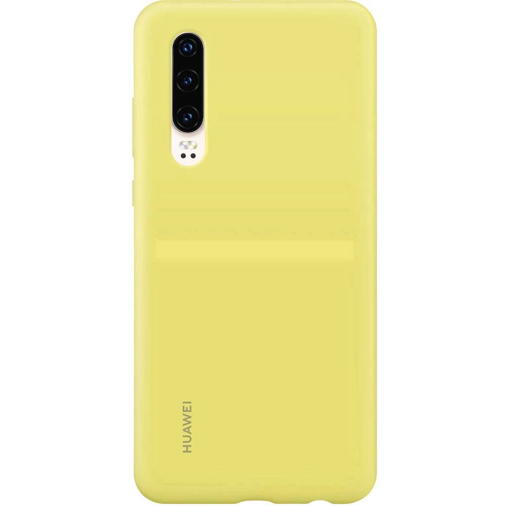 HUAWEI Silicone Car Case Stražnji poklopac za mobilni telefon Pogodno za: Huawei P30 Žuta slika