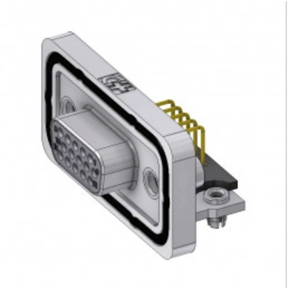 D-SUB priključak 90 ° Broj polova: 15 Lem, Pinovi DELTRON SWISS 1 ST slika