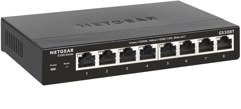 Mrežni preklopnik RJ45 NETGEAR GS308T-100PES 8 ulaza slika