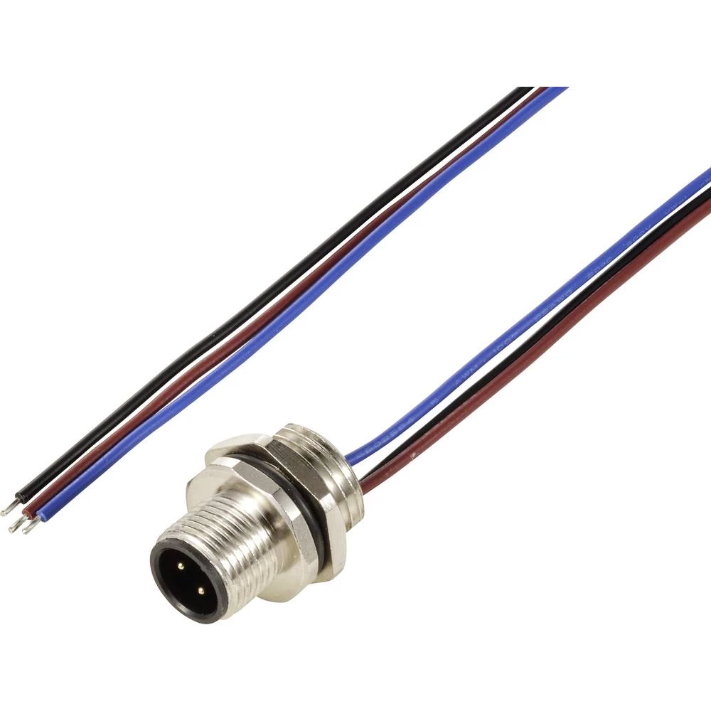 TRU COMPONENTS TC-12833204 ugrađeni utikač za senzor/aktivator M12 utikač, ugradni 0.5 m Broj polova: 3 1 St. slika