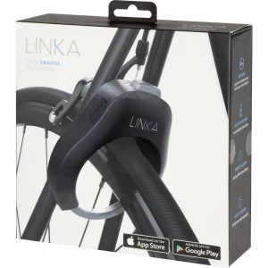 Lokot za okvir bicikla Linka Bluetooth Bicycle lock Crna S alarmom, S senzorom pokreta slika