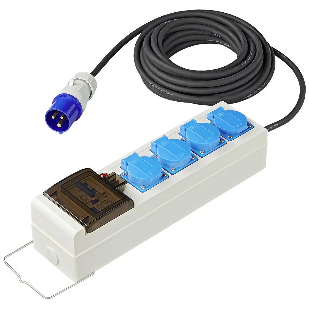 ProPlus 373585DE letva s utičnicama siva, plava boja CEE utikač 1 St. slika