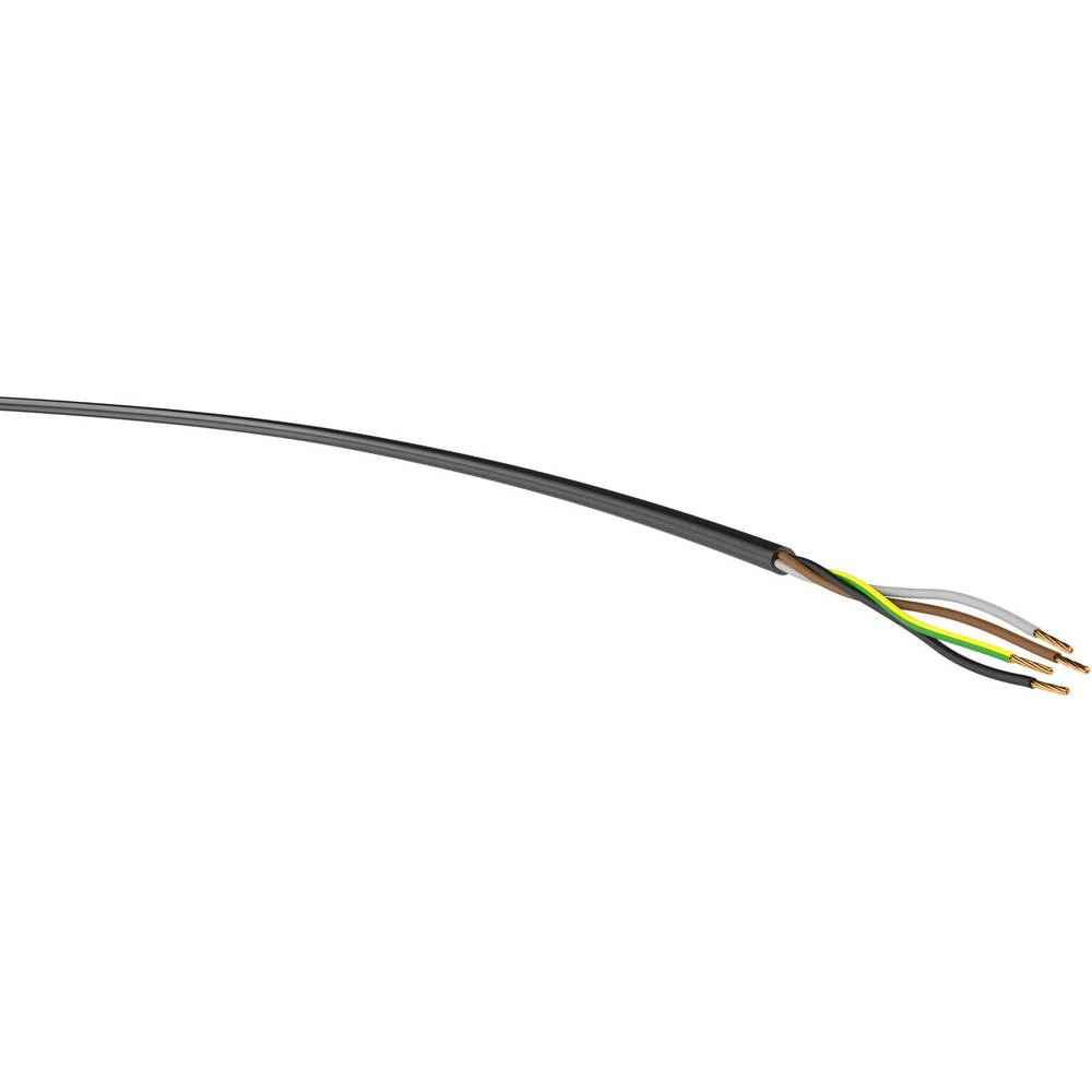 VER H05VV-F 4G0,75sw Eca Ri.50 energetski vod H05VV-F 4 G 0.75 mm² crna 50 m slika