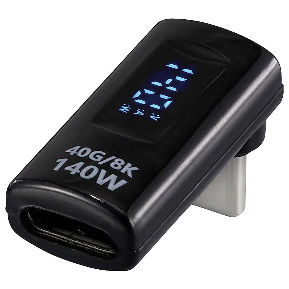 Renkforce USB4® adapter [1x muški konektor USB-C® - 1x ženski konektor USB-C®] USB4® L-Type Male to Female Charging Adap slika