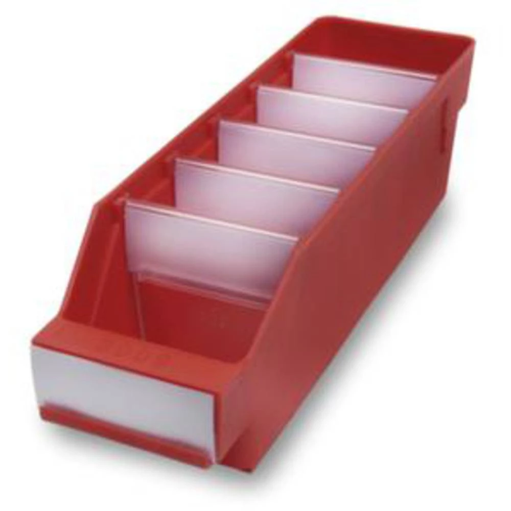 Kutije za police Pogodna za hranu (Š x V x d) 90 x 95 x 300 mm Crvena 520101 40 ST slika